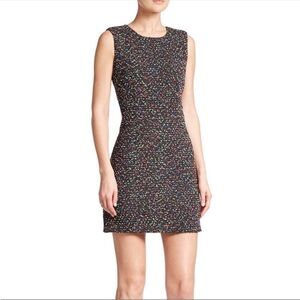 Diane von Furstenberg Carrie Two Tweed Shift Dress Size 6